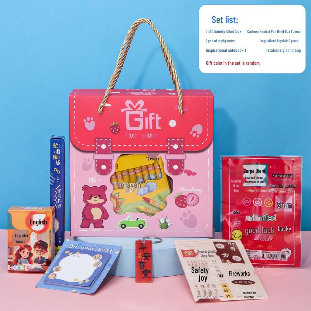 Back-to-School Gift Box: Ideal for Boys & Girls, Birthday Favors, Sharing Gifts, Rewards, Kindergarten & Primary School Students