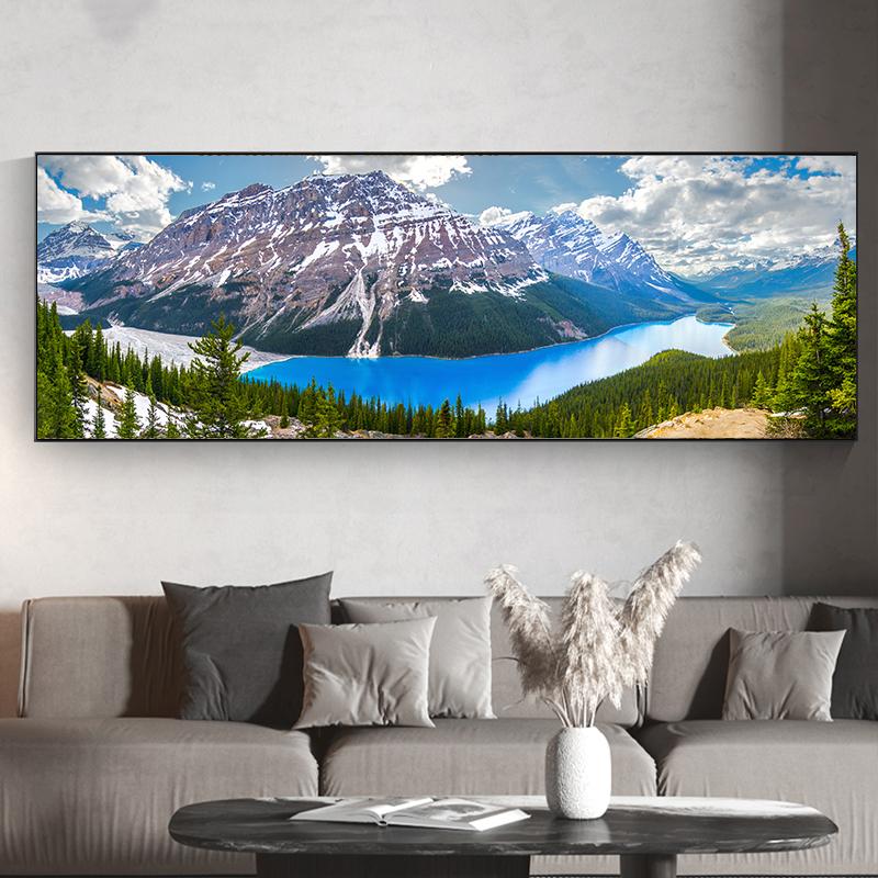 Natural Landscape Canvas Painting Mountain Posters And Prints Wall Art Scenery Pictures Living Room Home Decoration Cuadros