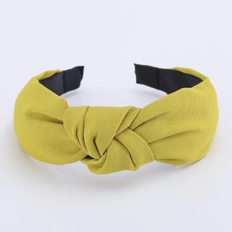 Minimalistische Damen Stirnbänder Einfarbiges Köpergewebe Geknotete Haarbänder für Damen Mädchen Lässig Einkaufen Reisen Kopfschmuck Accessoires