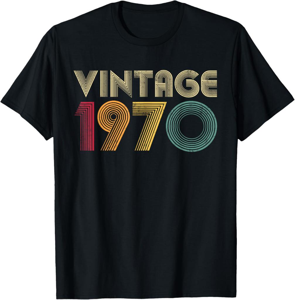 Years Old Gifts Vintage 1970 Music Cassette 55th Birthday T-Shirt Summer Streetwear Camiseta
