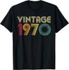 Years Old Gifts Vintage 1970 Music Cassette 55th Birthday T-Shirt Summer Streetwear Camiseta