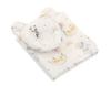 Teddy Bear Duvet with Filling and Contoured Pillow - 2-piece Set - Balloons