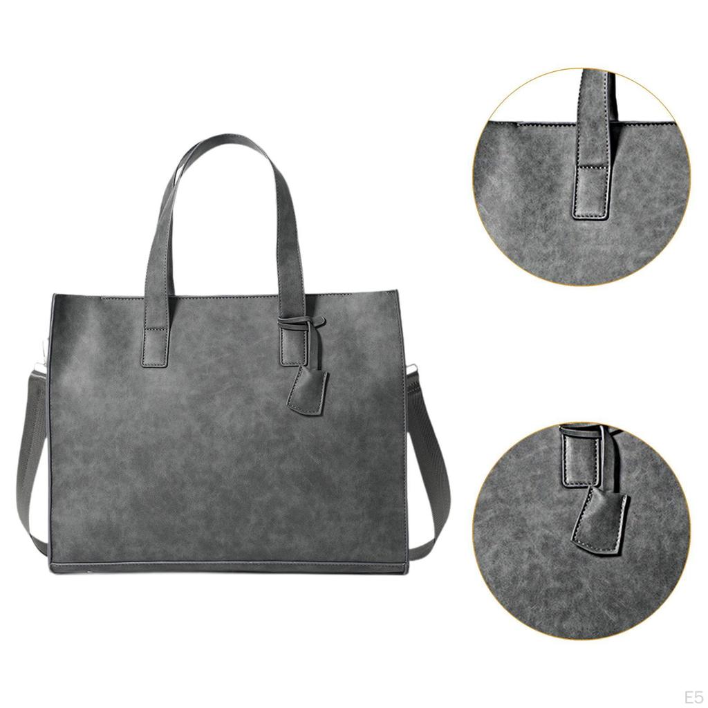 Men's Classic Leather Tote Bag for Work And Travel