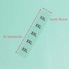 ONLYKXY 360pcs Transparent Sticker Strip Plastic Clothing Size Label - 4 Inch, 6 Size Combination (XS/S/M/L/XL/XXL)