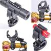 1PC Universal Bicycle Handlebar Flashlight Clip 90°/360° Rotating LED Torch Mount Clamp Holder for Bike Adjustable Grip Bracket