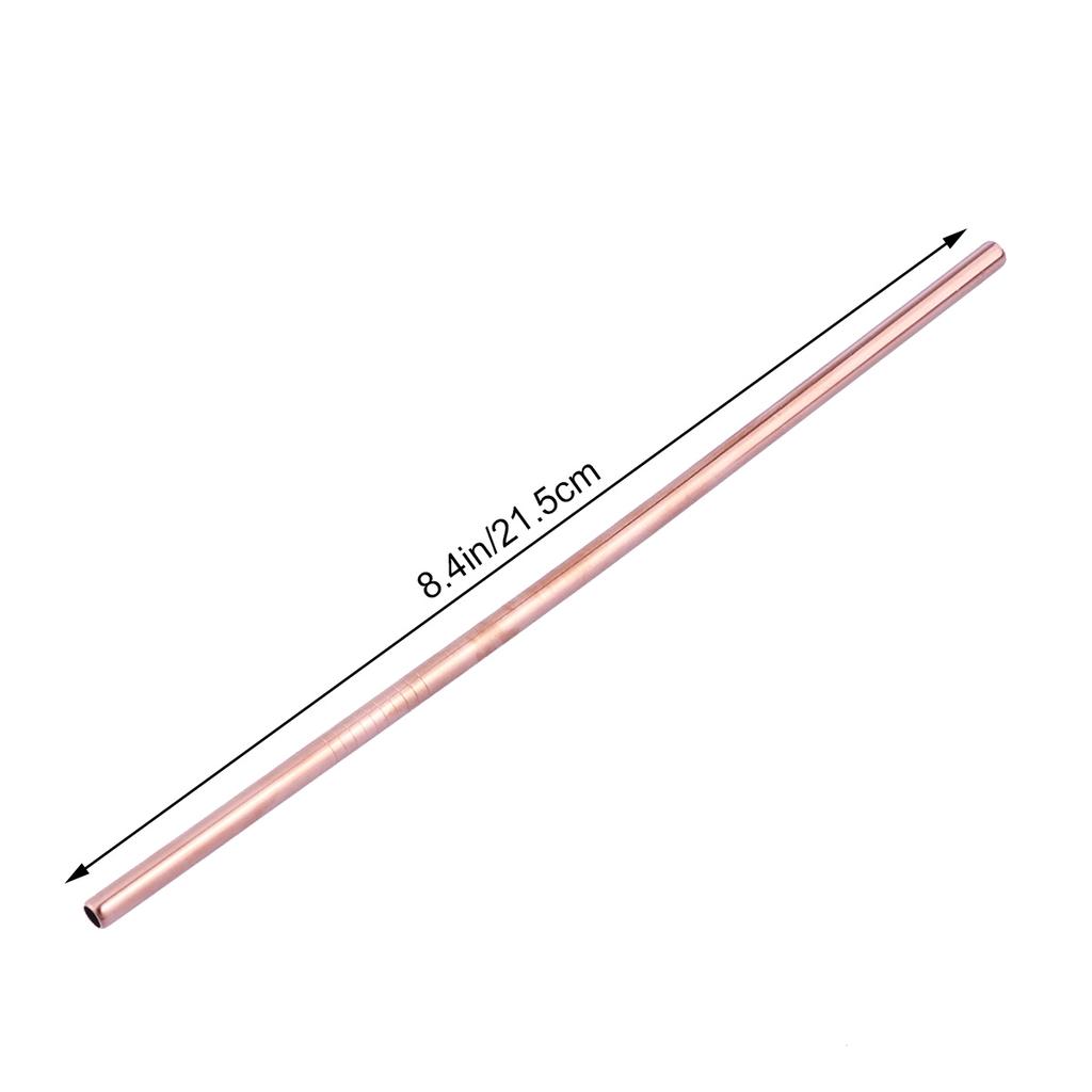 1,5x1,2cm Edelstahl Trinkhalm Wiederverwendbare Gerade Strohhalme Für Becher Korrosionsbeständig BPA Frei Glatt