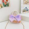 Cute Bow Doll Princess Decoration Children Plush Chain Shoulder Bag For Daily