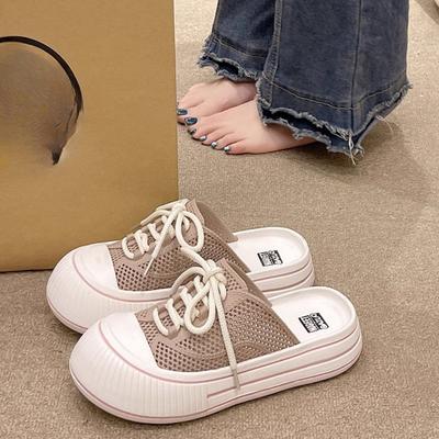 Chinelo Feminino de Verão Novo Estilo da Moda e Elegante para Exterior com Sola Grossa e Orifício Antiderrapante, Chinelo Fresco
