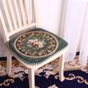 Floral Pattern Dining Chair Cushion Chenille Seat Mat Stylish Embroidered Chair Mat  Household