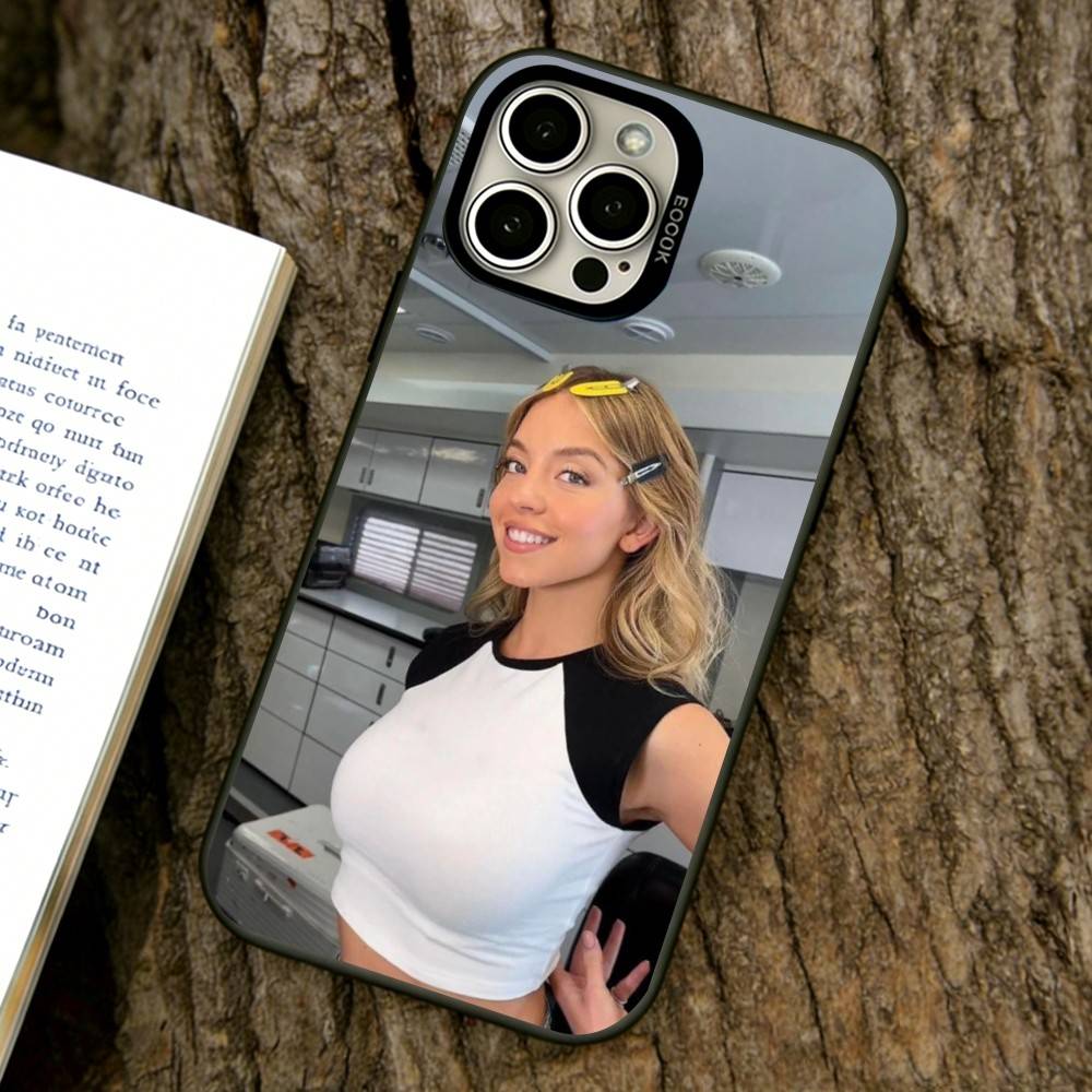 

Чехол для телефона Sydney Sweeney для iPhone 17,16,15,14,13,12,11 Plus,Pro Max,XS, Цветной Серебряный Чехол для телефона Funda Cover iPhone14Plus
