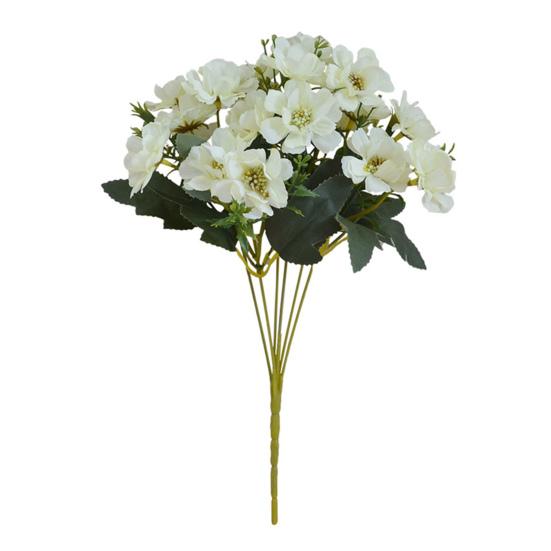 Fake Flower Useful Anti-fade Clear Texture Simulation Flower DIY Bridal Bouquet 6 Forks Artificial Cherry Blossom Artificial Flower
