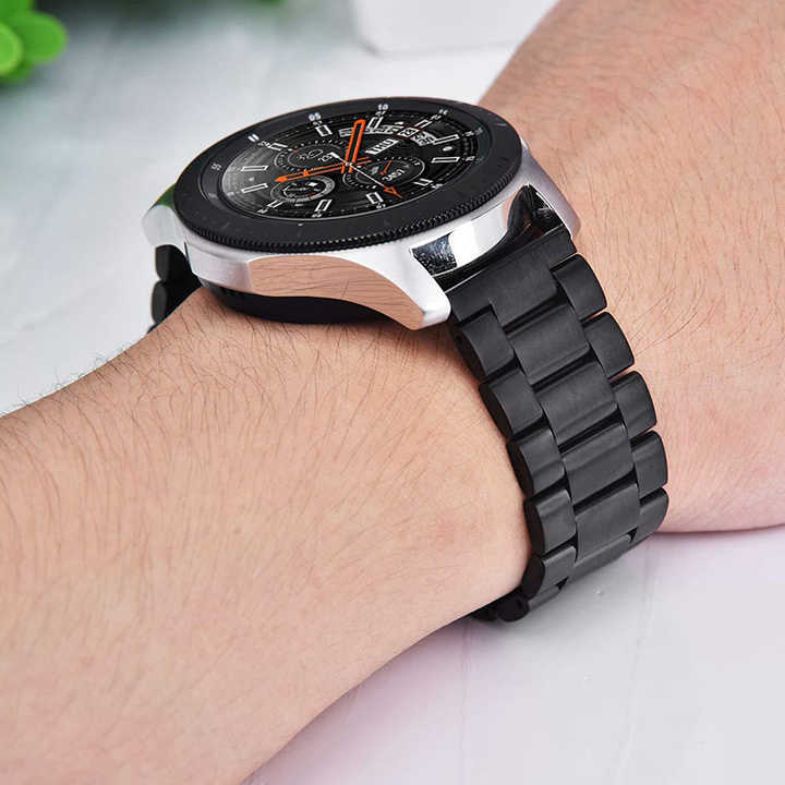 20mm 22mm Business Solid Stainless Steel Metal Watch Strap for Samsung Watch Bands Universal Watch Strap
