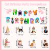 Cat Party Decoration Banner Swirl, 9 Pieces Cat Hanging Swirl Decorations, Cat Birthday Banner Cat Party Hanging Swirl
