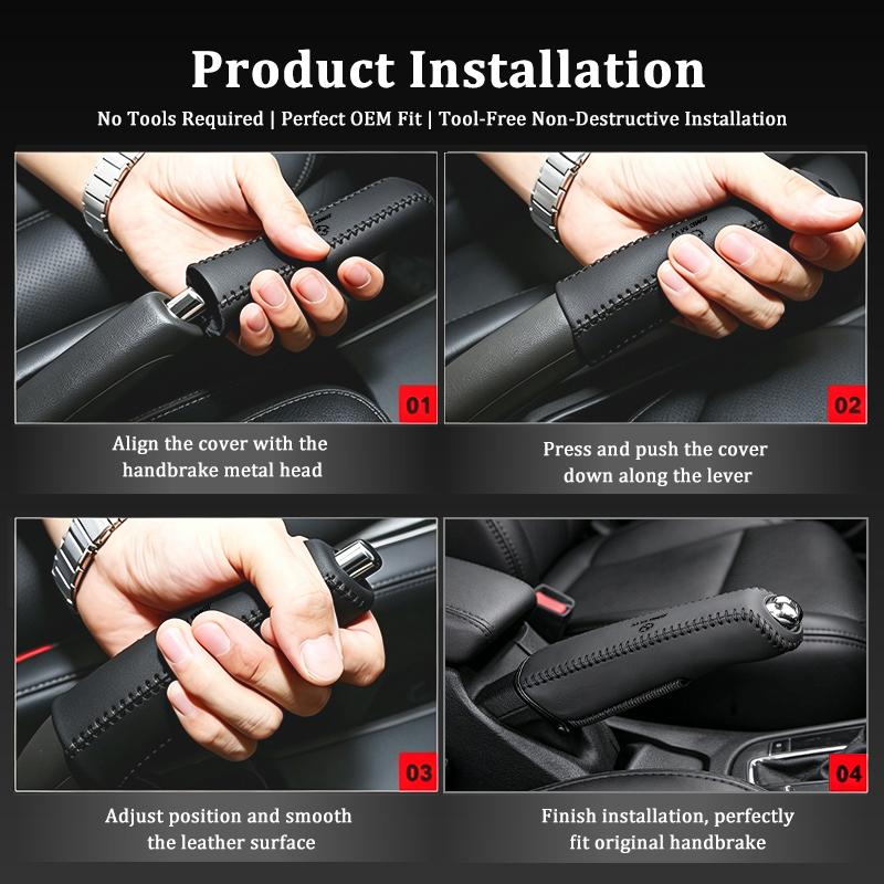 Universal Car Hand Sew Handbrake Sleeve Brake Lever Protection Cover For BMW M3 M5 E36 E39 E46 E60 E61 E64 E70 E71 E80 E85 E87