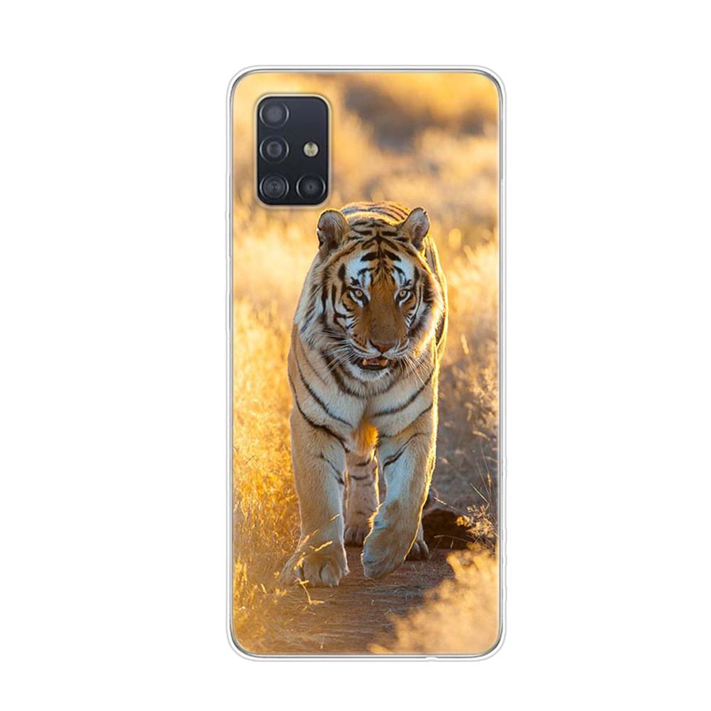 Tiger Leopard Art For Samsung Galaxy A01 A11 A12 A22 A21S A31 A41 A42 A51 A71 A32 A52 A72 A02S Soft Phone Case
