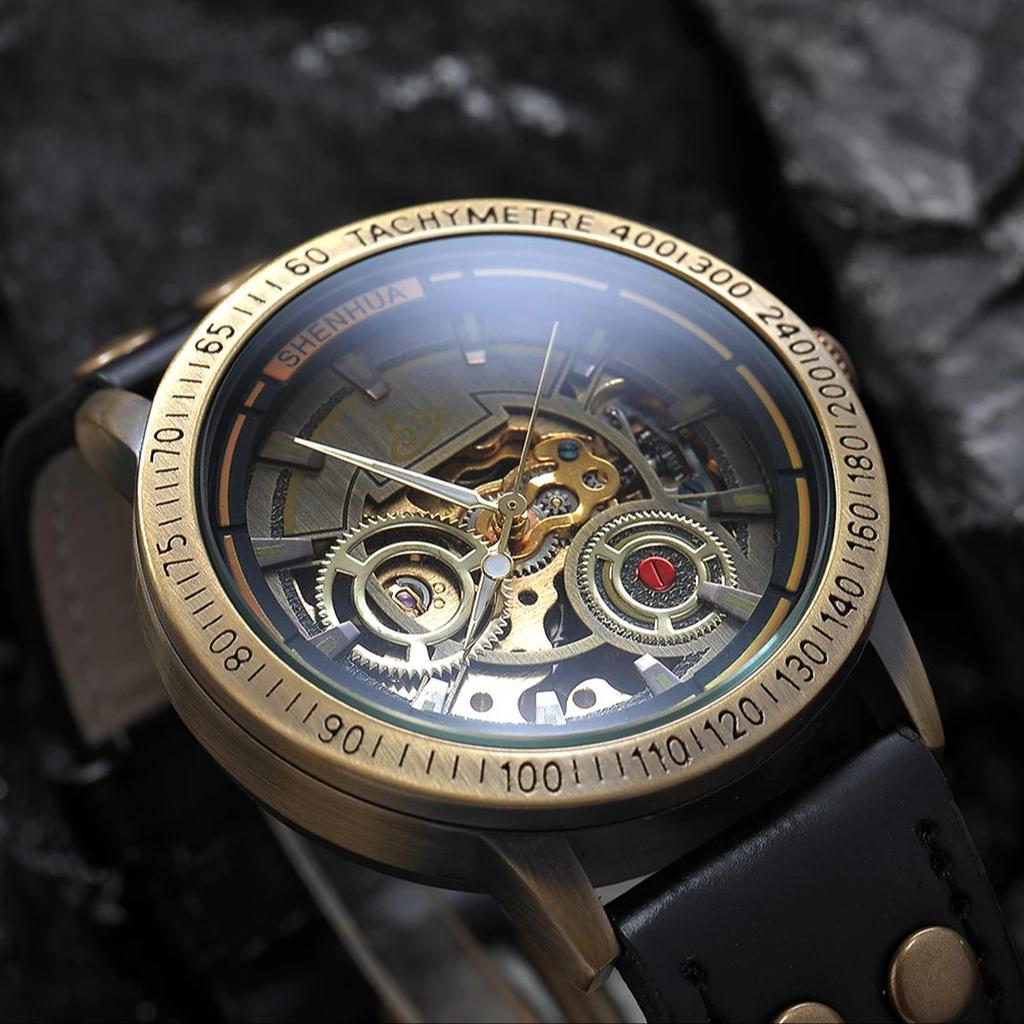Fashionable Men's Watch Hollowed Out Luminous Tourbillon Fully Automatic Mechanical Movement Mechanical Watches Reloj Automático