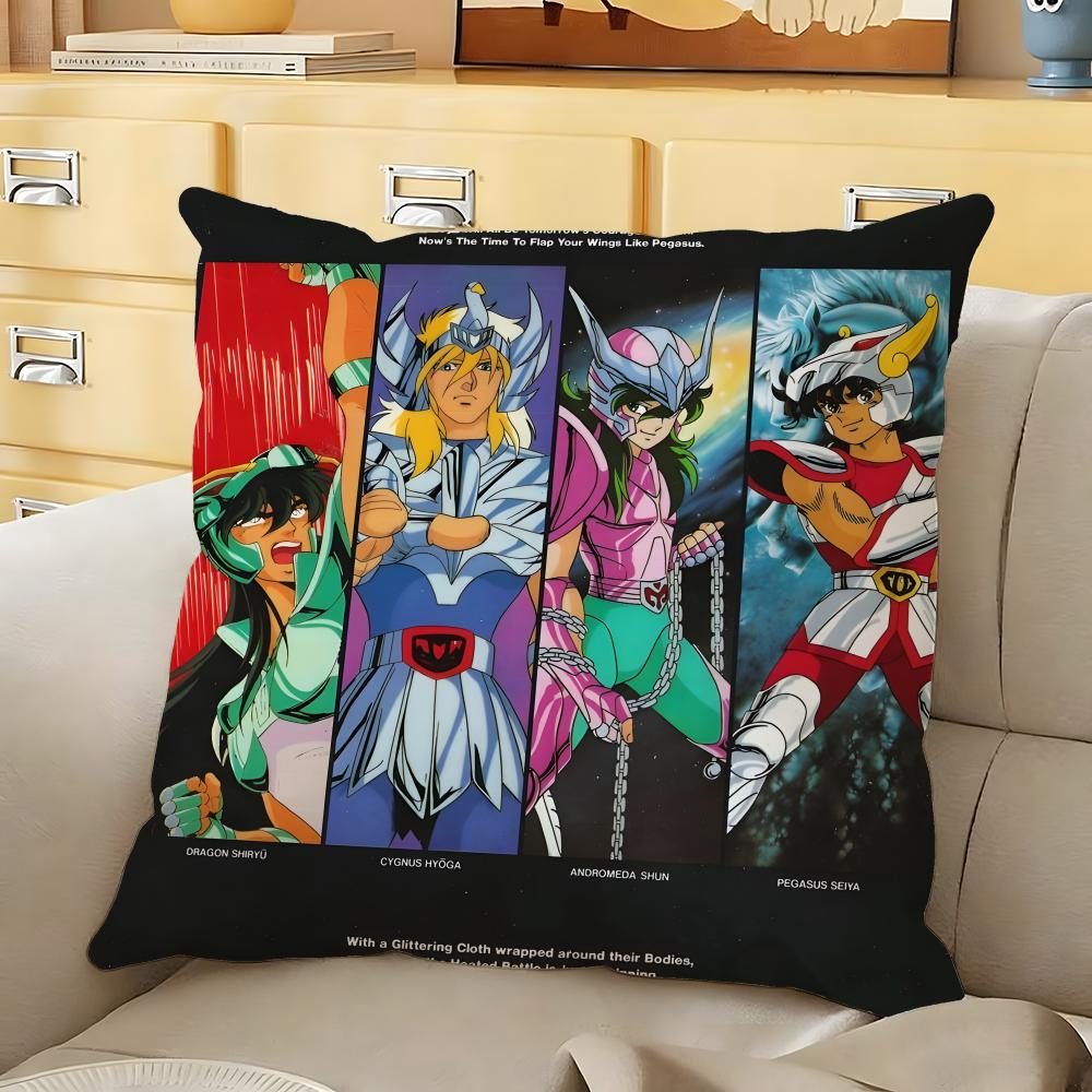 Anime SSaint SSeiya Cushion Cover Soft Durable Reversible Pillow Cover Home  Car MultiScene Daily Comfort Pillowcase