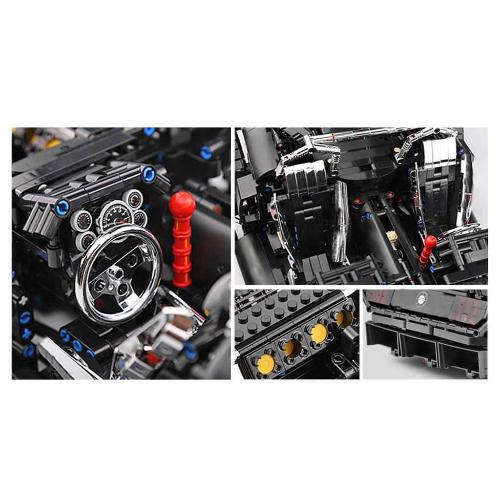 Mould King 13108S Tech Sports Car Building Blocks, MOC Sports Car Model Clamp Block Toy, Pickup Kit 2943 Pieces for Adults and Kids (Static Version)