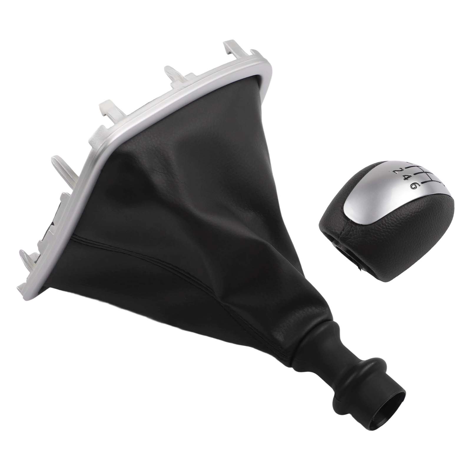 

Gearbox BLACK Leather Shift Knob Premium Leather Material Comfortable Driving Experience Easy Installation Process China Mainland