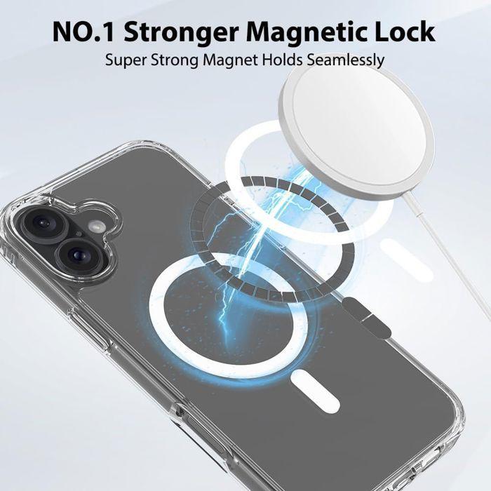 Coque de protection pour iPhone 17 - BOOLING - Antichoc - Transparente - 2 Verres Trempés - Cercle Magnétique