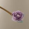 Hair Stick 3D Mesh Yarn Rose Flower Decor Bun Hair Stick Easy to Wear Hair Organizer Clip Hair Styling Accessory