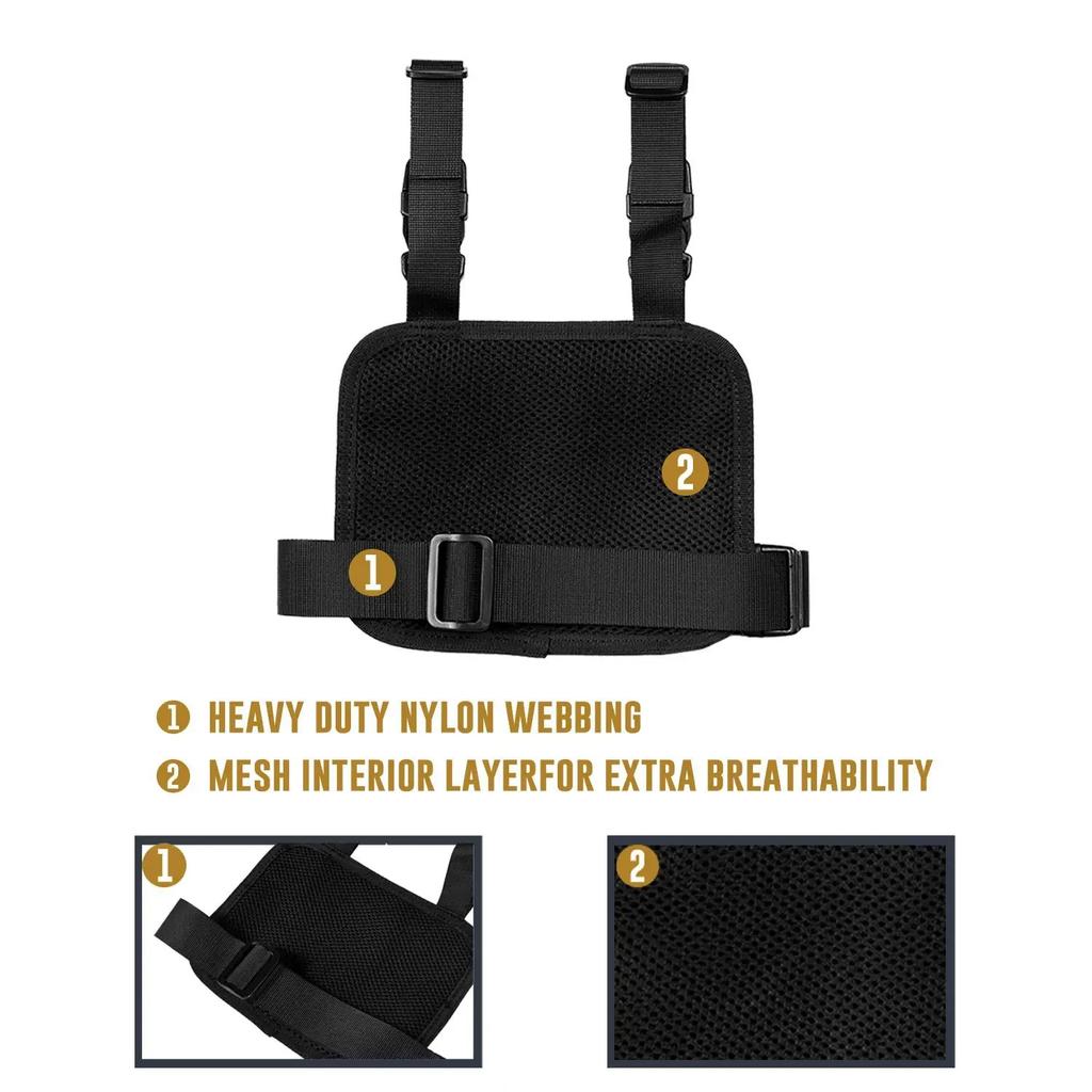 Leg Drop Platform MOLLE Adjustable Leg Drop Panel Thigh MOLLE Rig with Adjustable Waist Belt and Thigh Straps