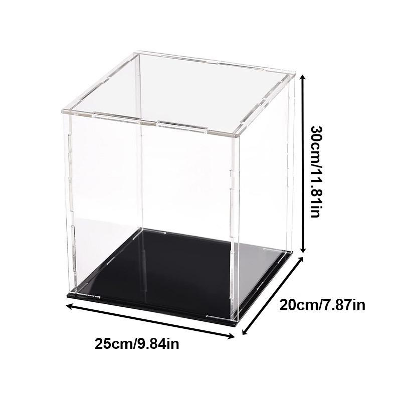 Акриловая витрина разных размеров для коллекционных предметов Сборная прозрачная акриловая коробка Защитная витрина для фигурок Организация игрушек 252030cm 1890₽