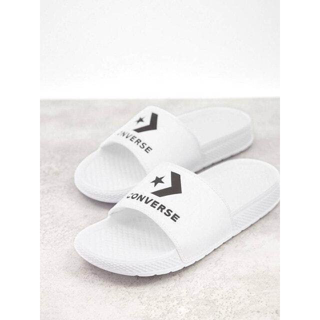 

Белые шлепанцы Converse