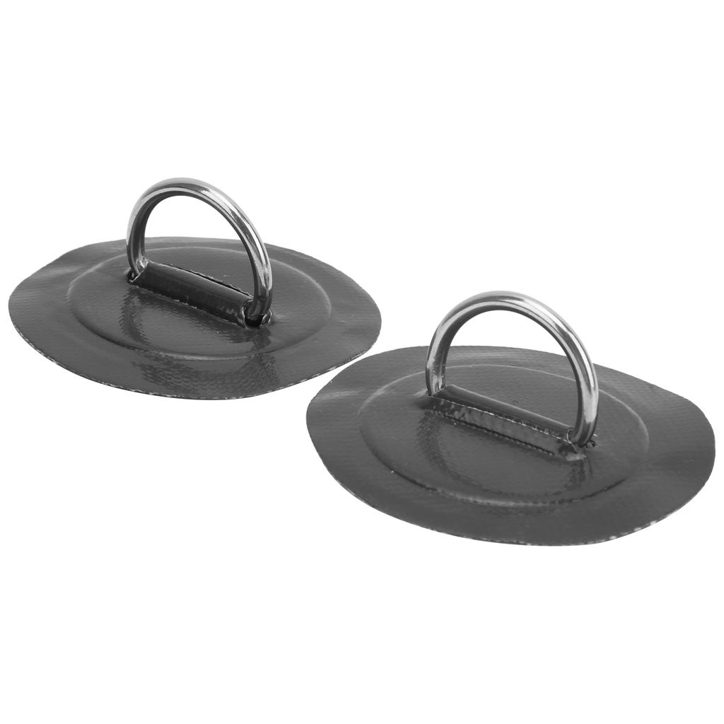 2pcs Inflatable Boat Kayak DRing Pad Patch PVC Marine Stainless Steel Fixed Buckle