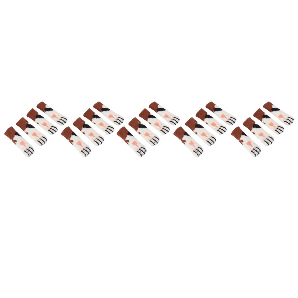 20Pcs Cat Paw Pattern Table Leg Protection Cover Thickened Furniture Chair Leg Feet Floor Protector