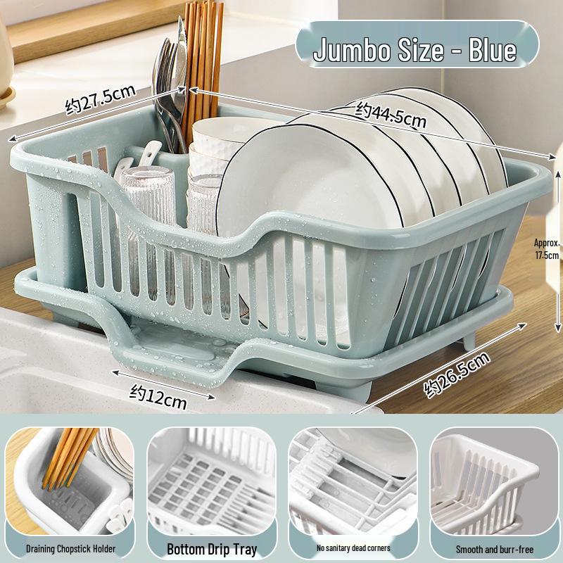 Thickened Kitchen Sink Dish Rack & Drainer Organizer