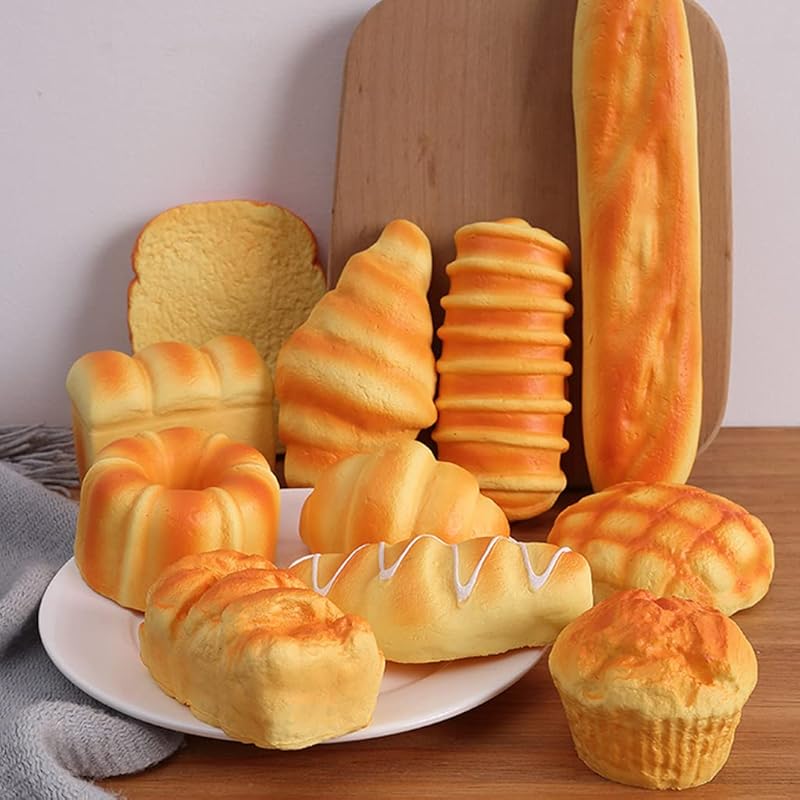 Funny Artificial Bread Concentration Training Toy for Kids for Anxiety Relief Sensory Play and Stress Relief