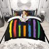 Homewish Colorful Rainbow Duvet Cover Set American Flag Print Bedding Set Love Theme Bed Set Room Decor