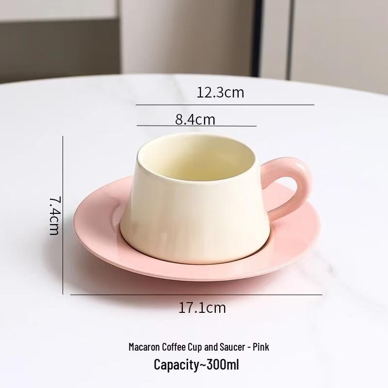 

Luxury Pink Ceramic Coffee Cup & Saucer Set