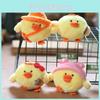 Plush Chick Keychain Backpack Charm Super Soft Stuffed Animal Doll Gift For Kids Girls Boys