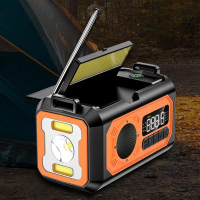 12000mAh Počasové rádio AM/FM/NOAA Multifunkční rádio Ruční klika Solární Přenosné Nouzové rádio Čtecí lampa pro venkovní kempování