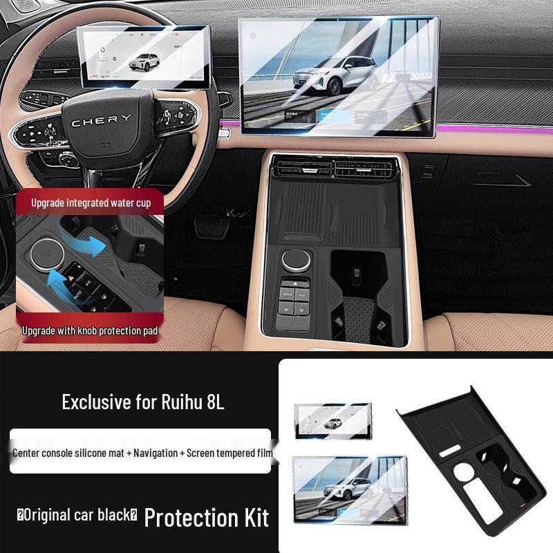 Silicone Anti-slip Mat for Chery Fengyun T9 Console & Cup Holder