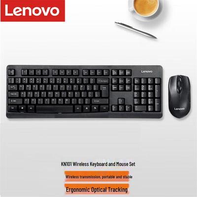 Lenovo KN101 Full-Size Wireless Keyboard and Mouse Combo