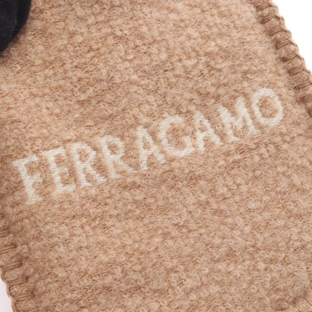 Used Salvatore Ferragamo Gancini hot water bottle Other accessories wool Beige Used unisex