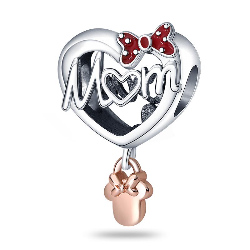 New In Co-Ed Copper Charms Bead Mickey Winnie The Pooh Stitch Cartoon Design For Ladies Bracelet DIY Craft Fine Jewelry Piece