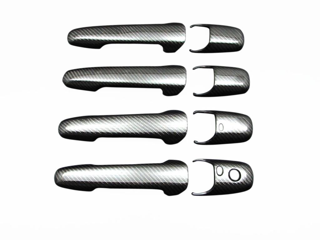 BRIGHTZ Real Carbon Fiber Door Handle Covers for Toyota Premacy CW Key CWEAW CWEFW CWFFW CWE CWF WE WF EAW EFW FFW AW FW Premacy (Advanced Compatible)