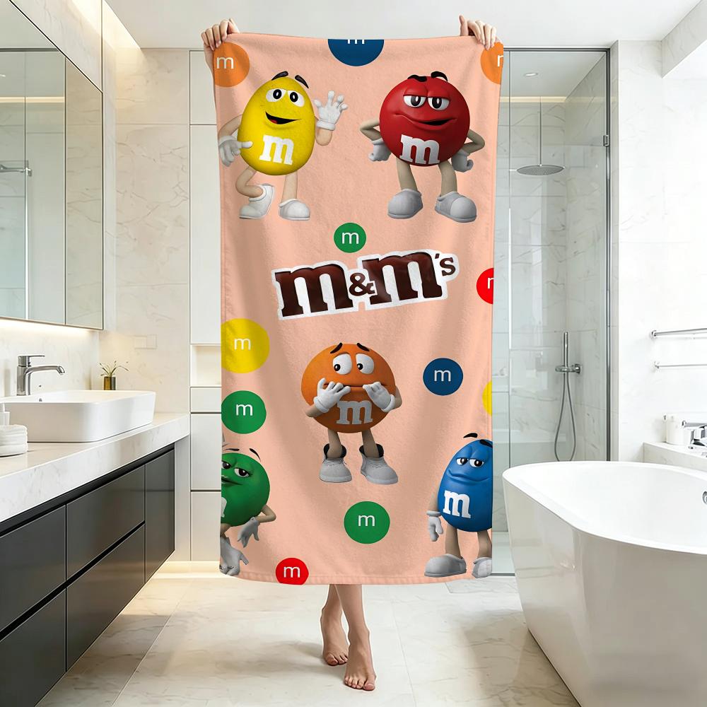 Vtipné-Postavičky M&M'sS Ručník Pětihvězdičková Kvalita Ekologické Ultra Měkké Silné Ručníky & Plážové Ručníky
