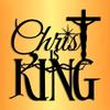 Christ Is King Metal Wall Art Calligraphy Abstract Christmas Halloween Decor Gift