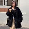Women's Trendy Lamb Fur Coat, Winter Plus Velvet, Thick One-Piece, Plus Size Fashionable.
