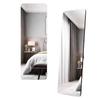 Minimalist Full-Length Floor Mirror: Aluminum Alloy, Wall-Mounted Design, Perfect for Living Room or Bedroom