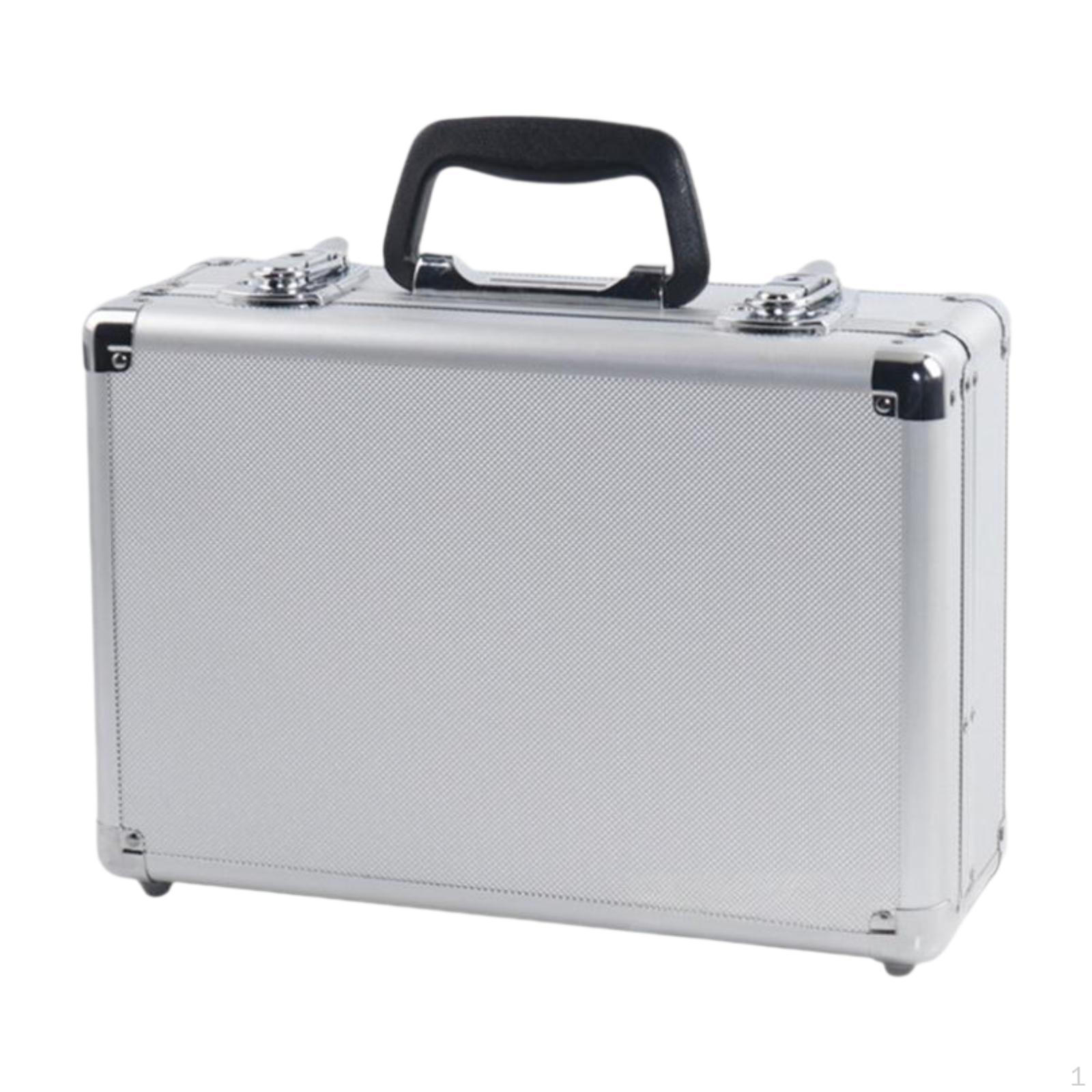 

Case for RC Airplane Remote Control, Portable Shoulder Bag, Non-slip, Made of Aluminum And MDF, срібний