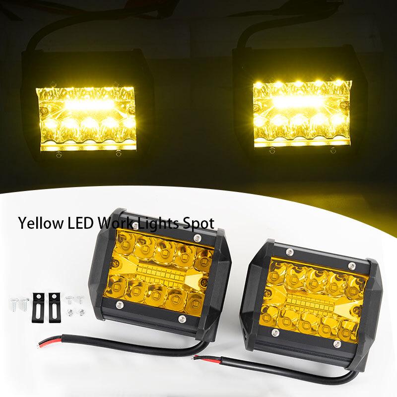 4'' LED Work Light Bar Spot Pods Fog Lamp Assembly Offroad Driving Truck SUV ATV