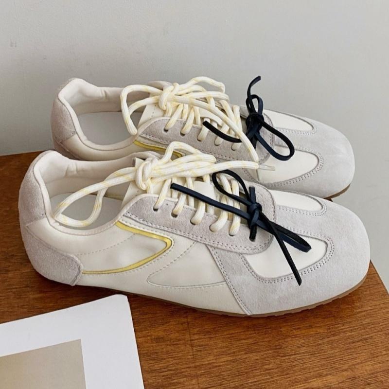 Fashion Retro Concise Round Toe Women Shoes 2025 Spring New Korean Hot Style Casual Comfortable Soft Sneakers Elegant Ladies Shoes