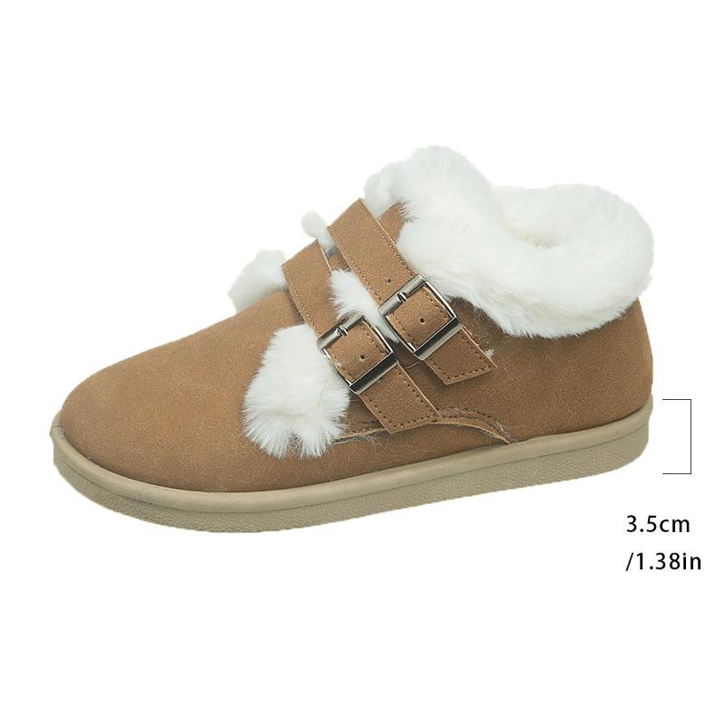 

Women s Fleece-Lined Slip-On Loafers – Fuzzy Warm Lining, Flat Sole, Cozy Winter Snow Boots 41 темно-коричневого