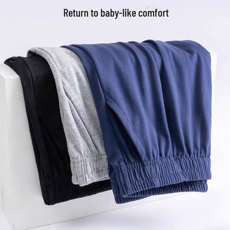 Men's Loose Cotton Pajama Shorts - Summer Large Size